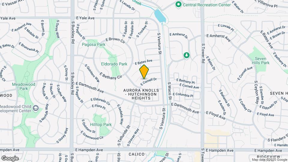 17755 E Cornell Dr Map and Location Details