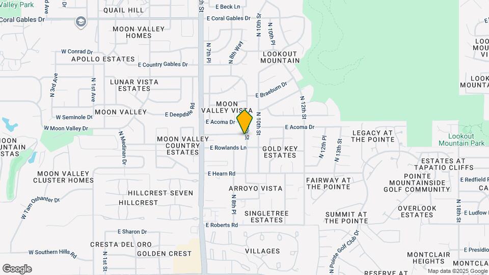 839 E Meadow Ln Map and Location Details