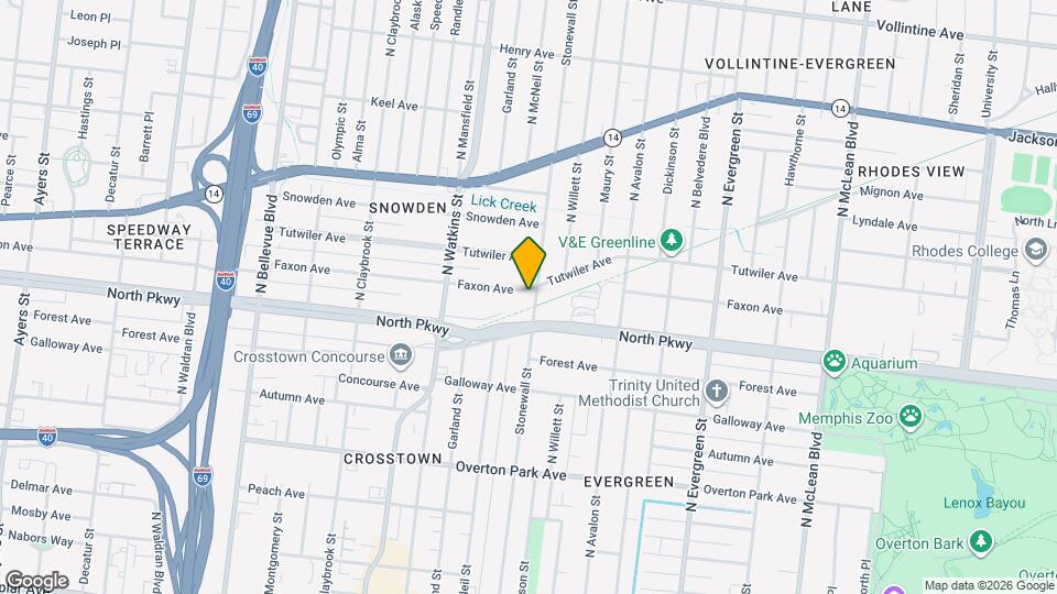 1489 Faxon Ave Map and Location Details