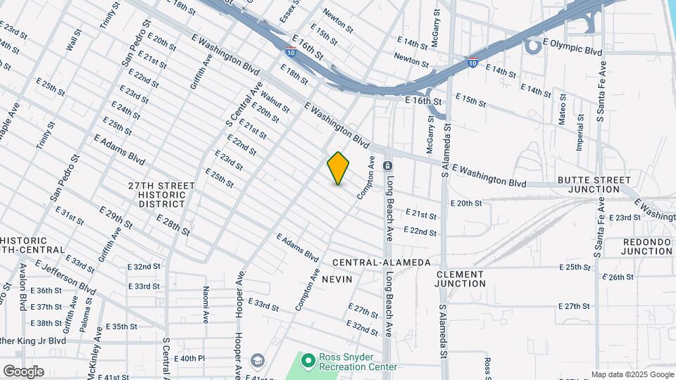 1554 E 21st St Map and Location Details