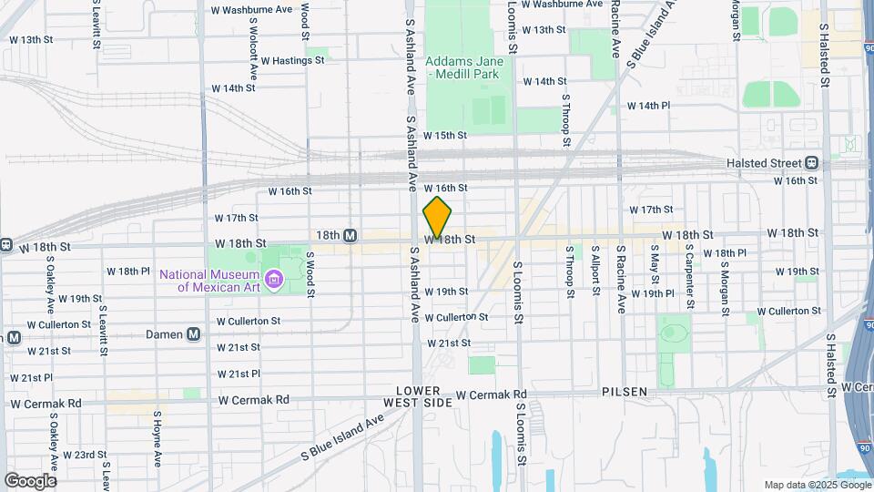 1535 W 18th St Map and Location Details