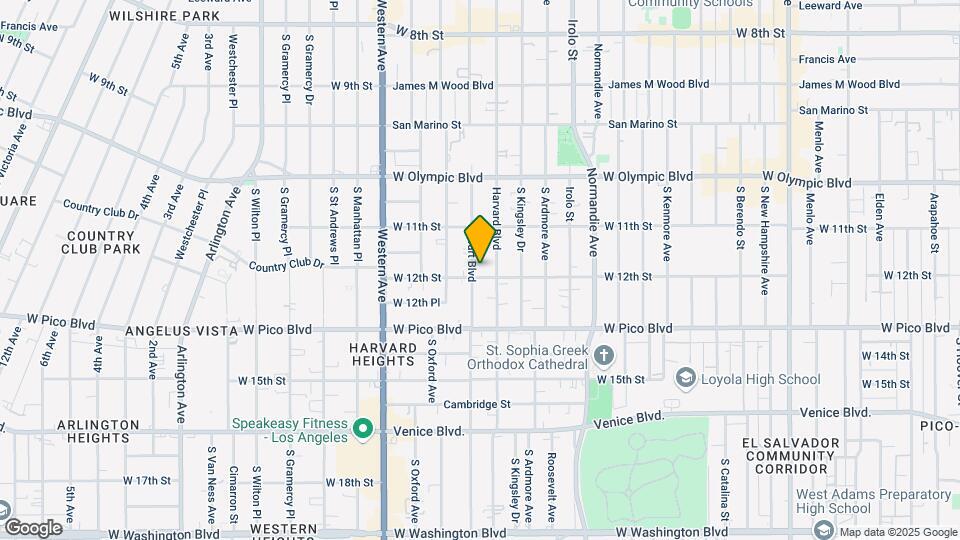 1152 S Hobart Blvd Map and Location Details