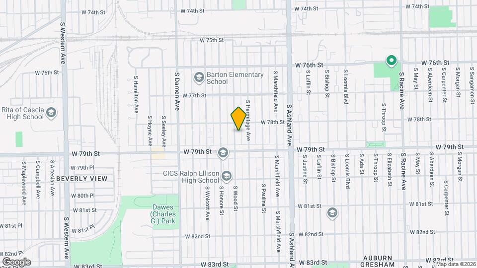 7823 S Wood St, Unit Unit 3 Mapa y Detalles de la Ubicación