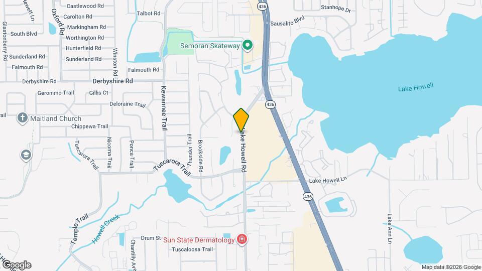 738 Lake Howell Rd Map and Location Details