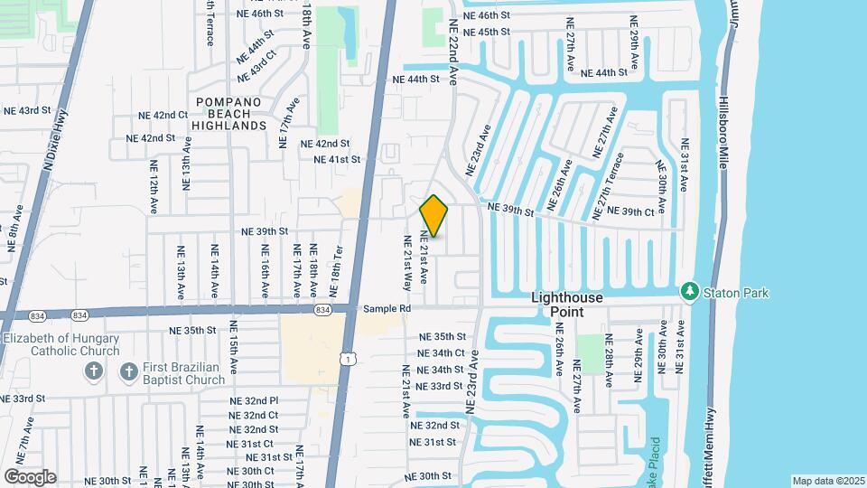 3800 NE 21st Ave Map and Location Details