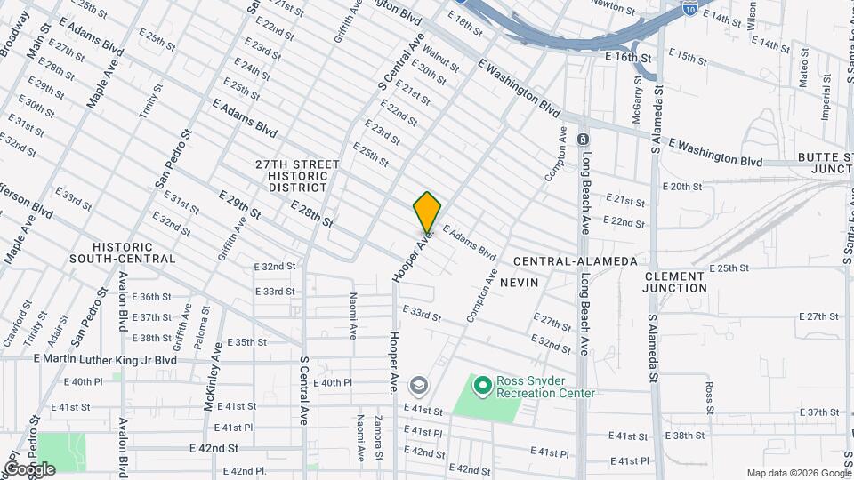 1301 E 27th St Map and Location Details