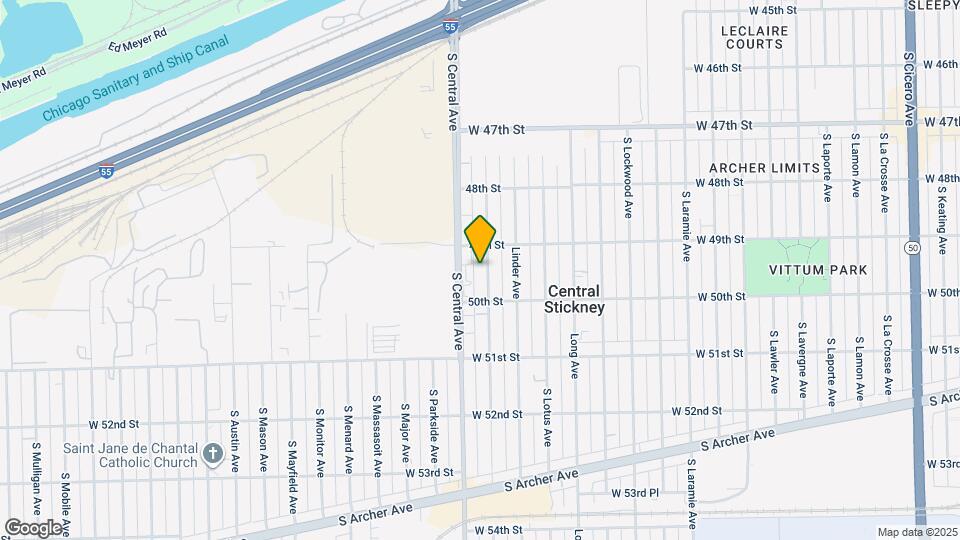 4930 S Luna Ave Map and Location Details
