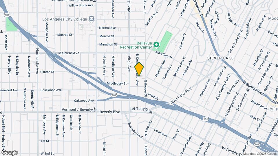 536 N Commonwealth Ave Map and Location Details