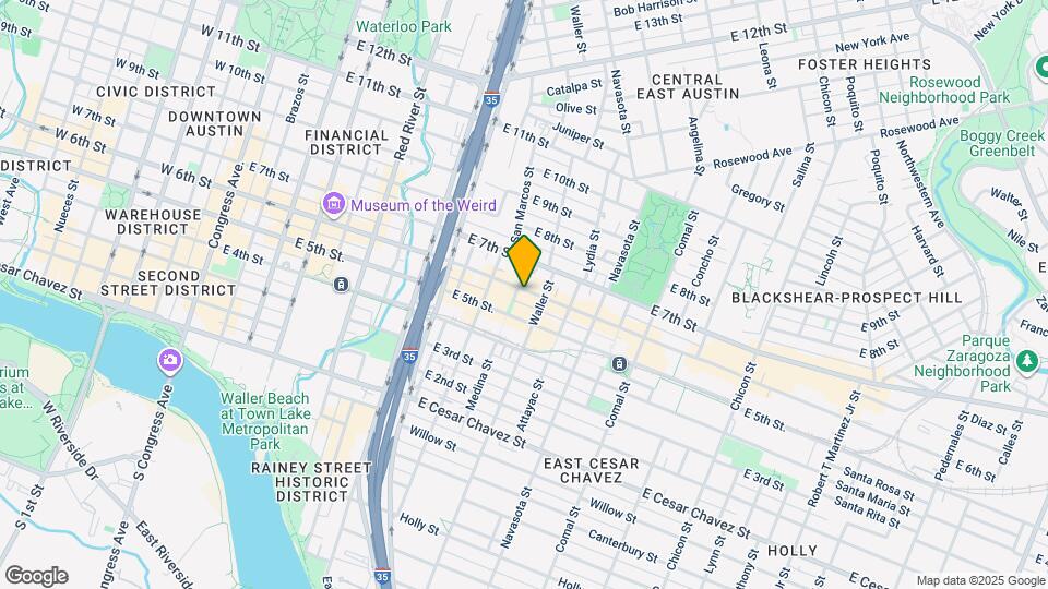 1105 E 6th St Map and Location Details