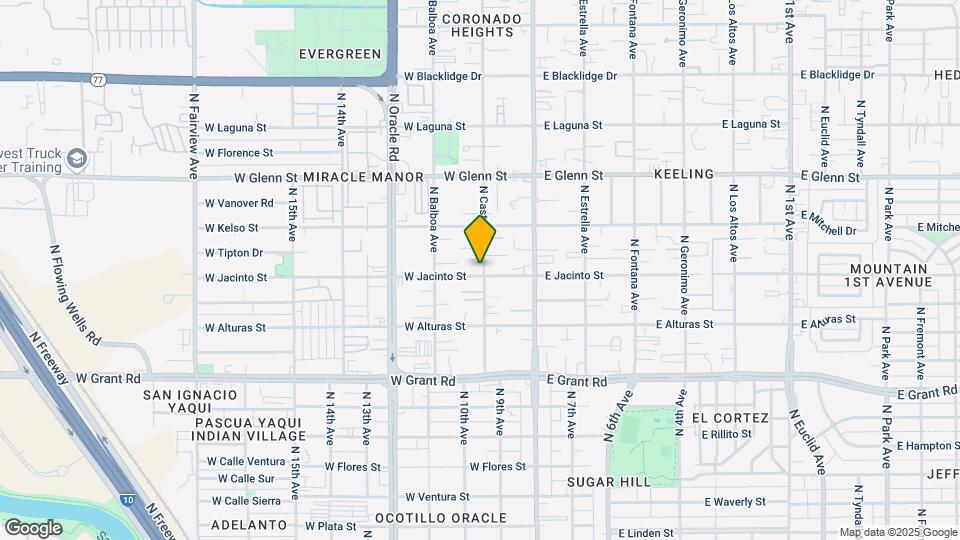 2603 N Castro Ave Mapa y Detalles de la Ubicación