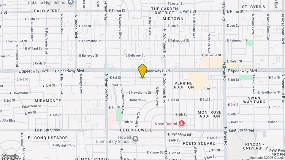 4124 E 1st St Map and Location Details