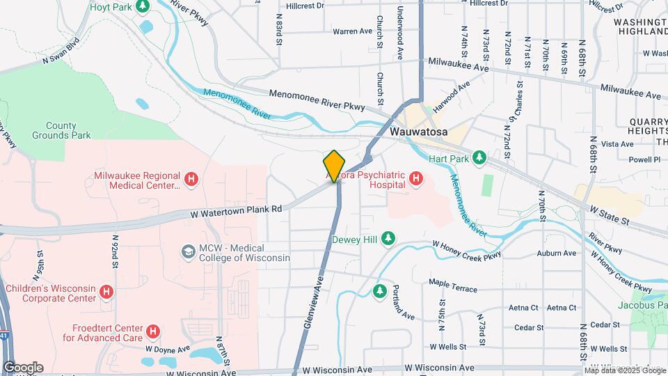 1243 Glenview Ave Map and Location Details