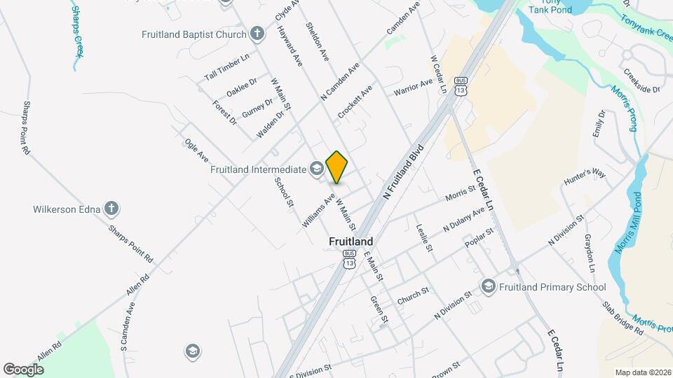 121 W Main St Map and Location Details