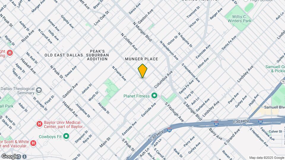 309 N Fitzhugh Ave-Unit -B Map and Location Details