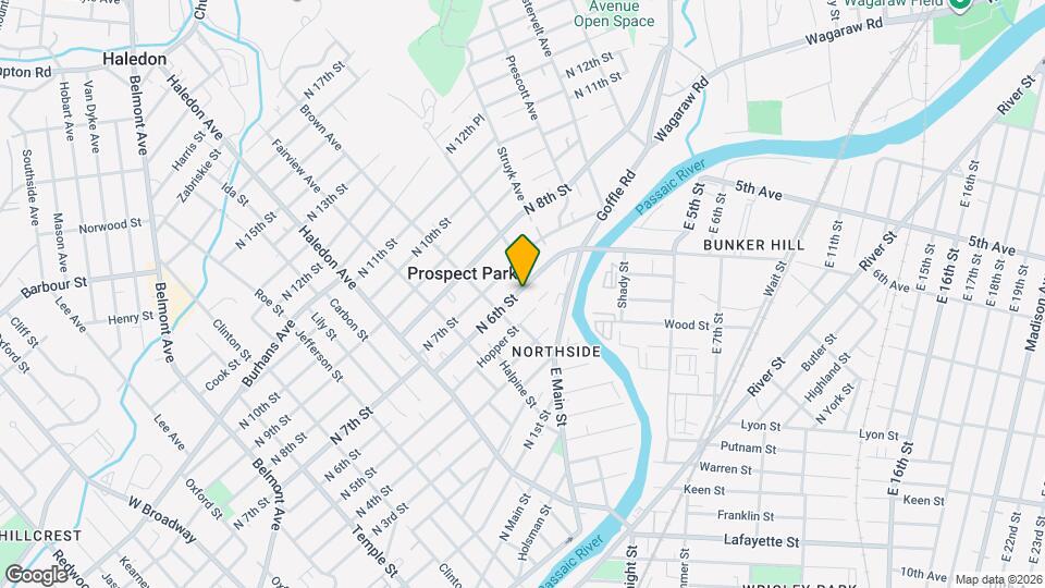 286 N 6th St Map and Location Details