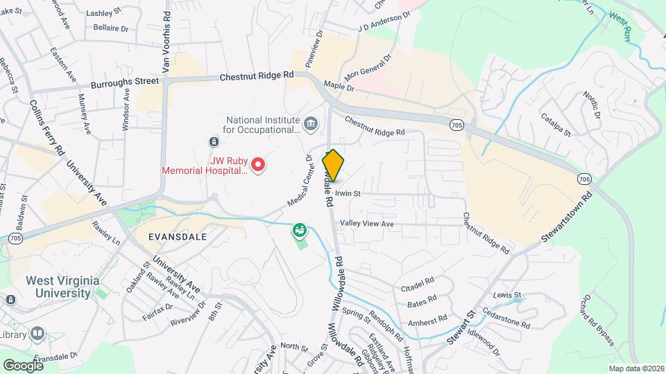 1027 Irwin St Map and Location Details