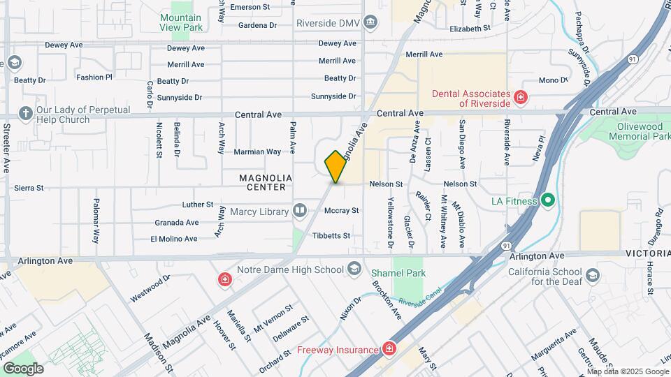6830 Magnolia Ave Mapa y Detalles de la Ubicación