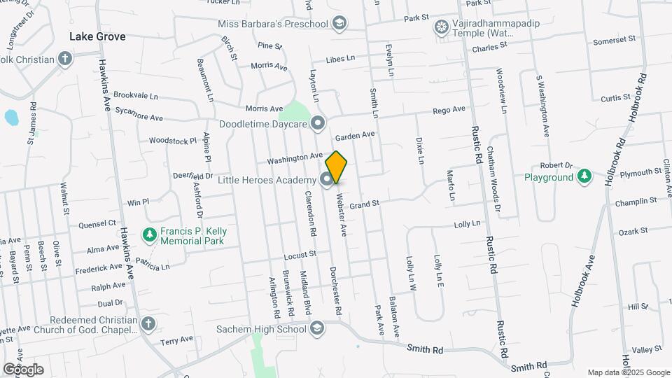 114 Webster Ave Map and Location Details