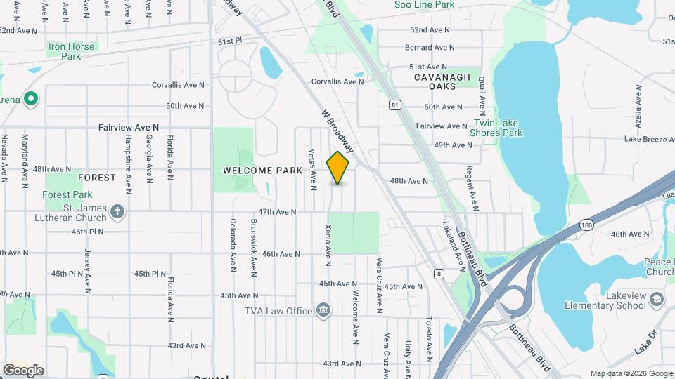 4730 Xenia Ave N Map and Location Details