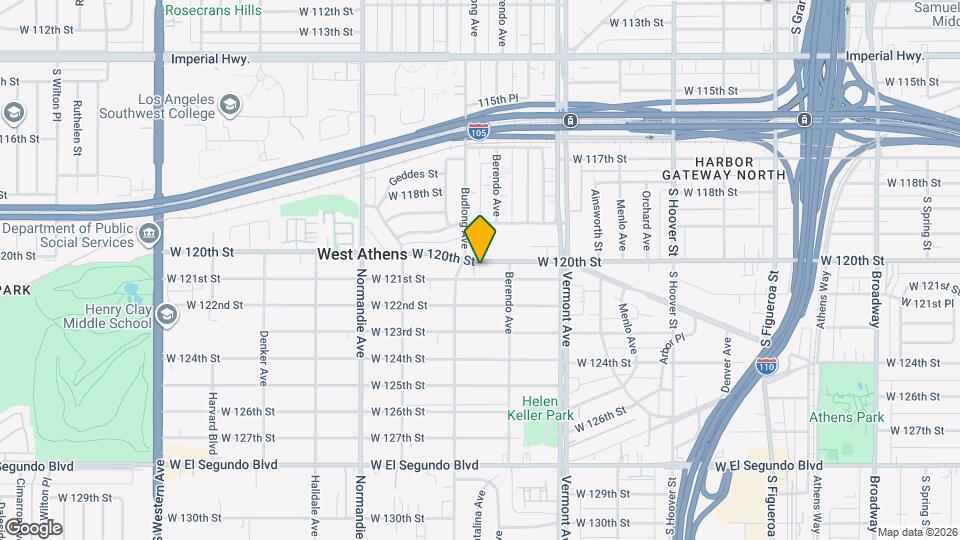 1136 W 120th St Map and Location Details