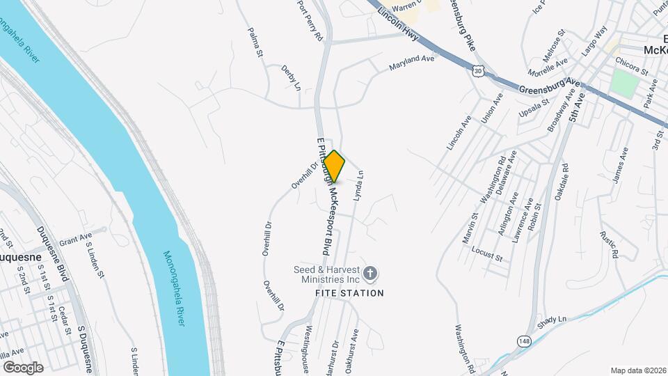 716 E Pittsburgh McKeesport Blvd Map and Location Details