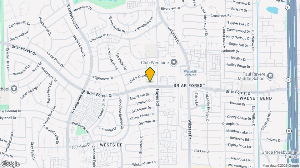 11318 Briar Forest Dr Map and Location Details