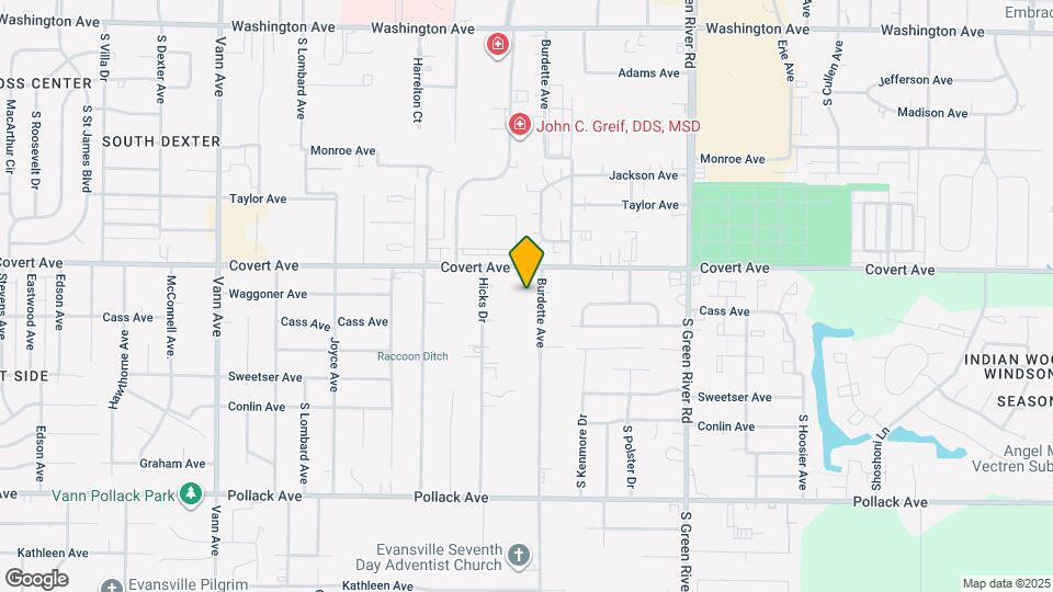 1621 Burdette Ave Map and Location Details