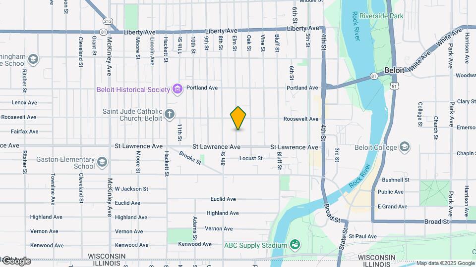 731 Elm St Map and Location Details