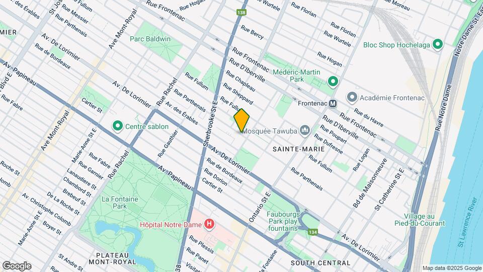 2266 Parthenais Rue Map and Location Details