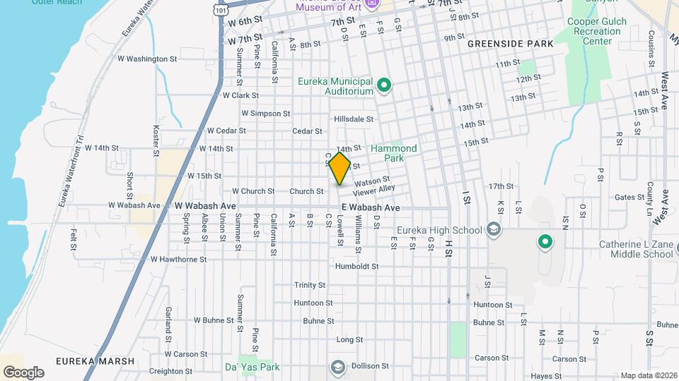 1611 Lowell St Mapa y Detalles de la Ubicación