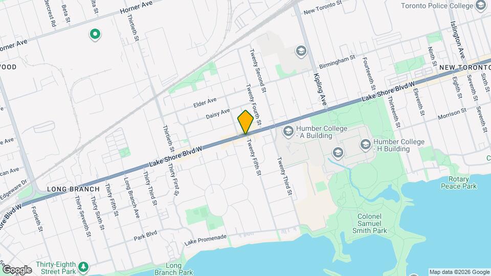 3287 Lake Shore Blvd W Map and Location Details