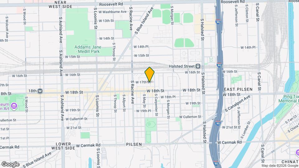 1115 W 17th St Map and Location Details