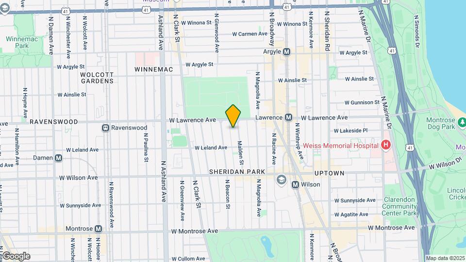 4736 N Malden St Map and Location Details