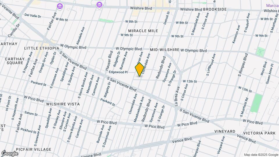 1143 Cloverdale Ave Map and Location Details