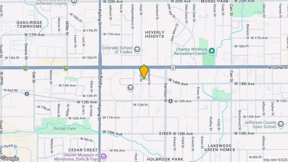 1414 Hoyt St Map and Location Details