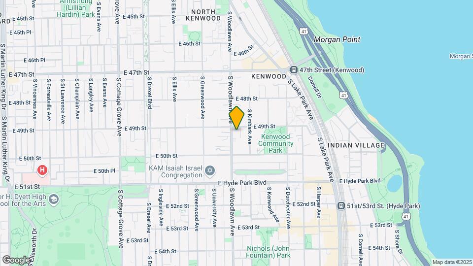 4915 S Woodlawn Ave, Unit Coach House Map and Location Details