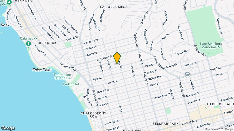 1062 Tourmaline St Map and Location Details