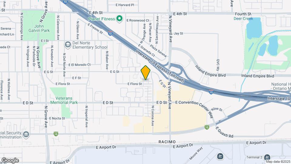 1757 E Flora St Mapa y Detalles de la Ubicación