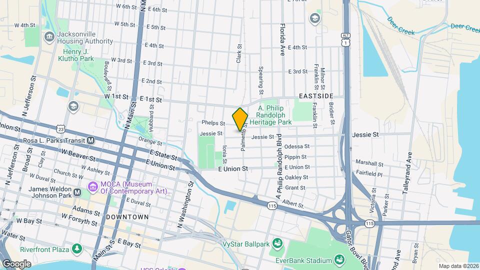 549 Jessie St Map and Location Details