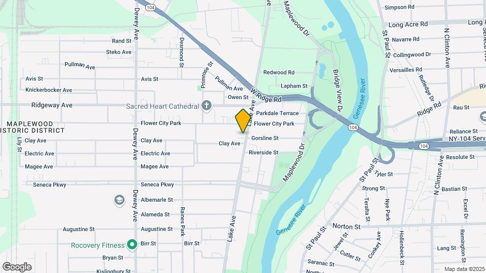 1401 Lyell Ave Map and Location Details