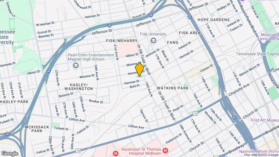 1906 Herman St Map and Location Details
