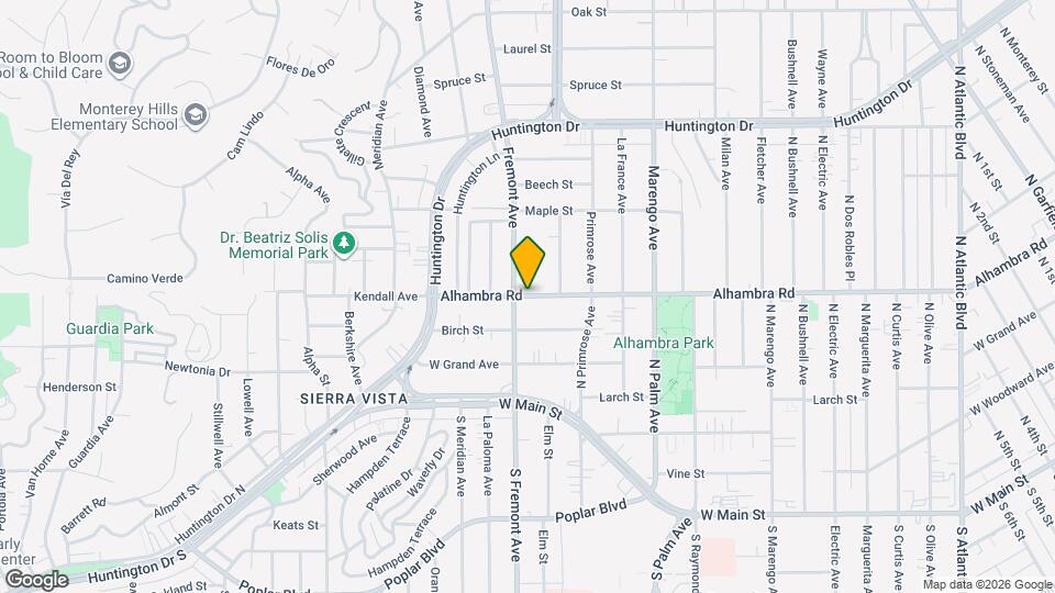 1402 Alhambra Rd Map and Location Details