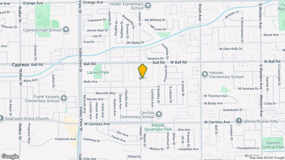 10110 Holder St Map and Location Details