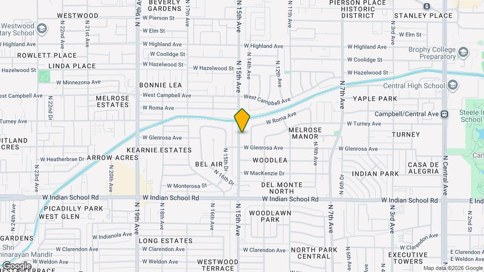 4319 N 15th Ave Map and Location Details