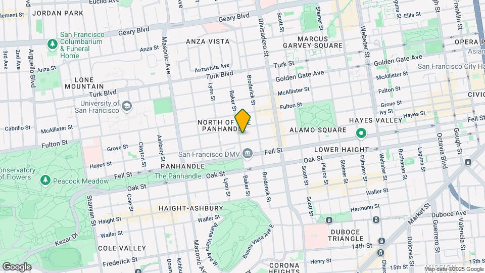 420 Baker St Mapa y Detalles de la Ubicación