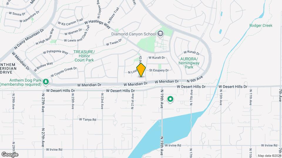 2023 W Shackleton Dr Map and Location Details