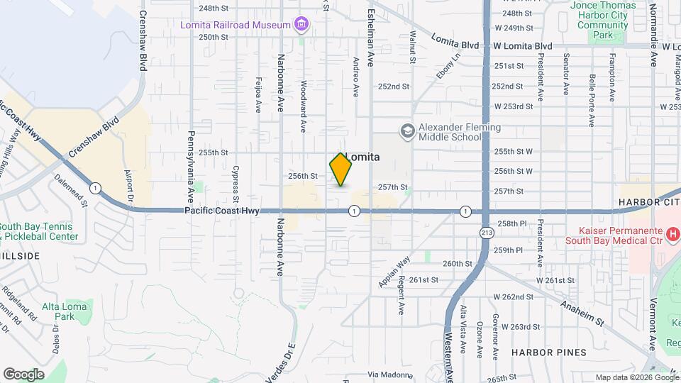 25626 1/2 Oak St Mapa y Detalles de la Ubicación