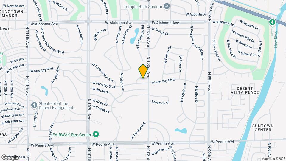 10314 W Sun City Blvd Map and Location Details