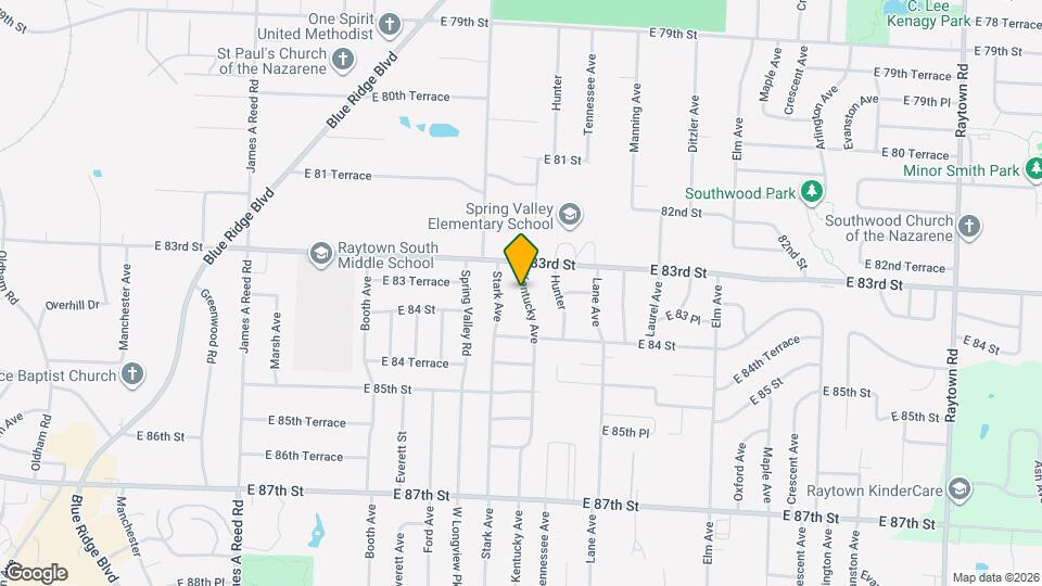 8306 Kentucky Ave Map and Location Details