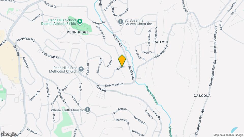 400 Idlewood Rd Map and Location Details